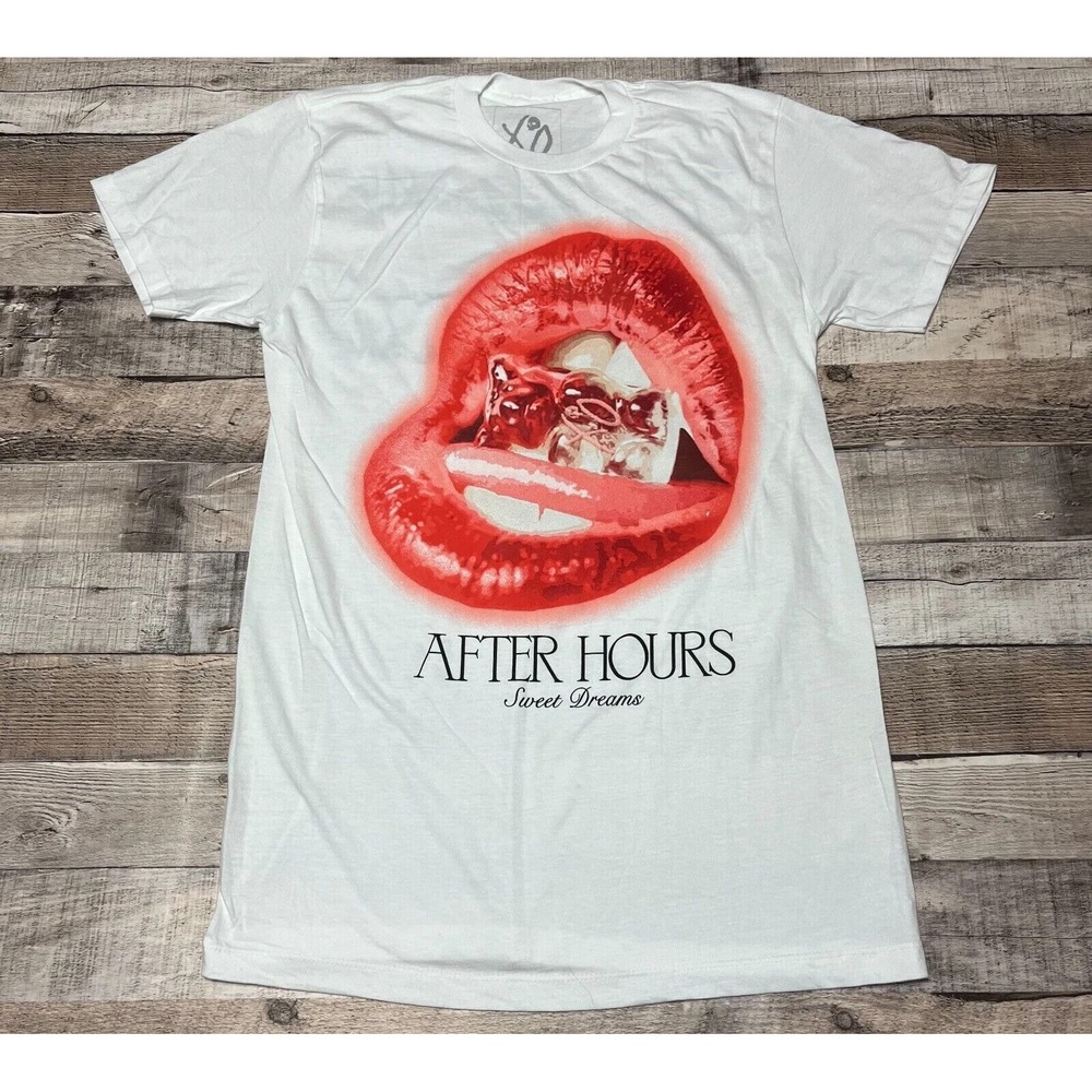 The Weeknd Shirt Small White Mouth Lips Ice Abel XO Till We OD Sweet Dreams